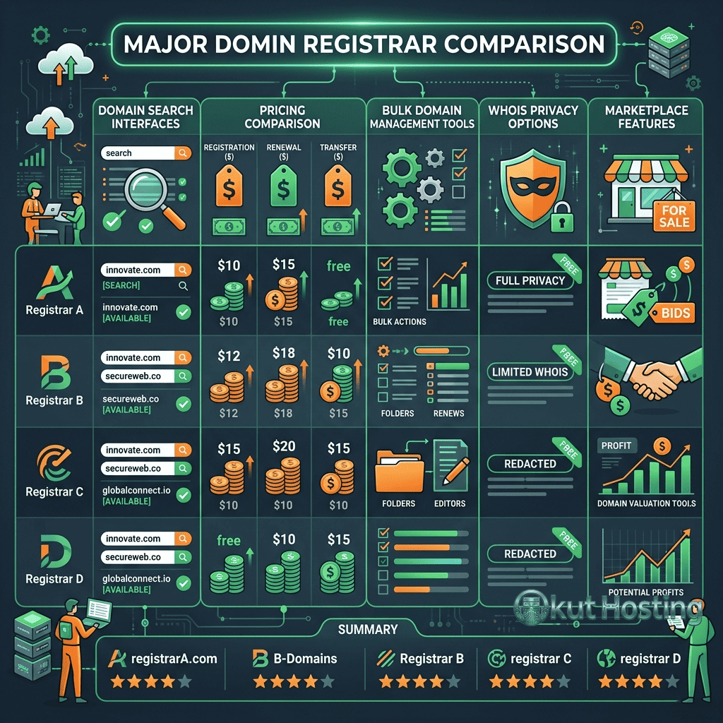GoDaddy vs Namecheap - Domain Registrar Feature Comparison - Featured Image
